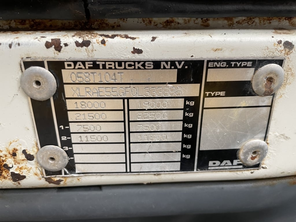 DAF LF55, 18 TONNE 4X2 DROPSIDE FLATBED – 2007 – KX57 JKO