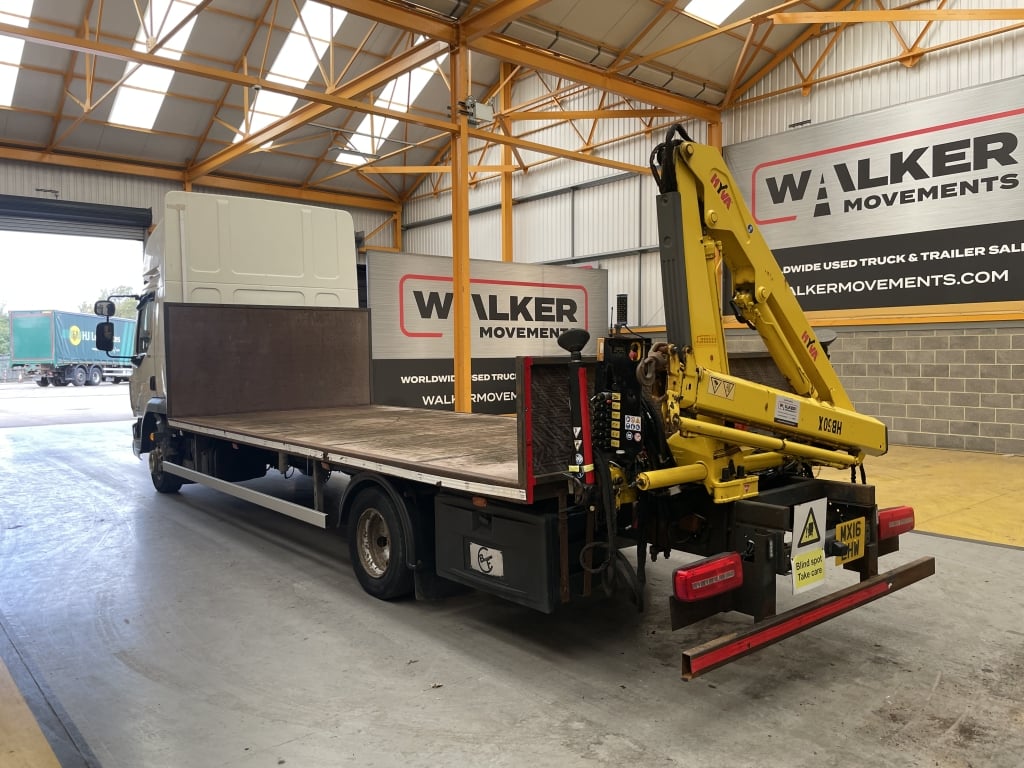 DAF LF150 *EURO 6* 4X2 7.5 TONNE FLATBED/CRANE – 2016 – MX16 LHW