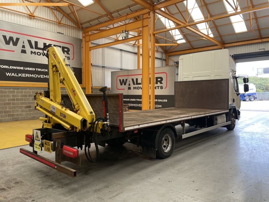 DAF LF150 *EURO 6* 4X2 7.5 TONNE FLATBED/CRANE – 2016 – MX16 LHW
