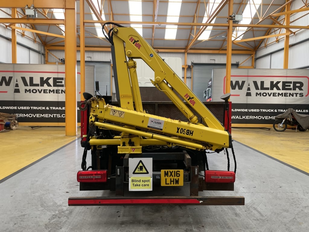 DAF LF150 *EURO 6* 4X2 7.5 TONNE FLATBED/CRANE – 2016 – MX16 LHW