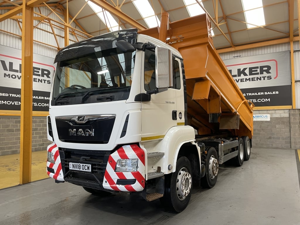 MAN TGS 35.420 *EURO 6* 8X4 STEEL TIPPER – 2018 – NV18 OCW